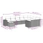 vidaXL 10-tlg. Garten-Sofagarnitur mit Kissen Schwarz Poly Rattan vidaXL 10-tlg. Garten-Sofagarnitur mit Kissen Schwarz Poly Rattan