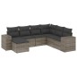 vidaXL 7-tlg. Garten-Sofagarnitur mit Kissen Grau Poly Rattan vidaXL 7-tlg. Garten-Sofagarnitur mit Kissen Grau Poly Rattan