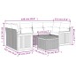 vidaXL 7-tlg. Garten-Sofagarnitur mit Kissen Beige Poly Rattan vidaXL 7-tlg. Garten-Sofagarnitur mit Kissen Beige Poly Rattan