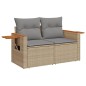 vidaXL 8-tlg. Garten-Sofagarnitur mit Kissen Beige Poly Rattan vidaXL 8-tlg. Garten-Sofagarnitur mit Kissen Beige Poly Rattan
