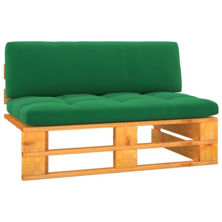 vidaXL Garten-Mittelsofa Paletten Honigbraun Imprägniertes Kiefernholz