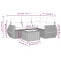 vidaXL 5-tlg. Garten-Sofagarnitur mit Kissen Beige Poly Rattan vidaXL 5-tlg. Garten-Sofagarnitur mit Kissen Beige Poly Rattan