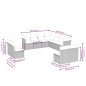 vidaXL 11-tlg. Garten-Sofagarnitur mit Kissen Schwarz Poly Rattan vidaXL 11-tlg. Garten-Sofagarnitur mit Kissen Schwarz Poly Rattan