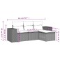 vidaXL 4-tlg. Garten-Sofagarnitur mit Kissen Schwarz Poly Rattan vidaXL 4-tlg. Garten-Sofagarnitur mit Kissen Schwarz Poly Rattan
