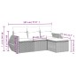 vidaXL 4-tlg. Garten-Sofagarnitur mit Kissen Beige Poly Rattan vidaXL 4-tlg. Garten-Sofagarnitur mit Kissen Beige Poly Rattan