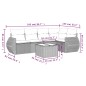 vidaXL 6-tlg. Garten-Sofagarnitur mit Kissen Schwarz Poly Rattan vidaXL 6-tlg. Garten-Sofagarnitur mit Kissen Schwarz Poly Rattan