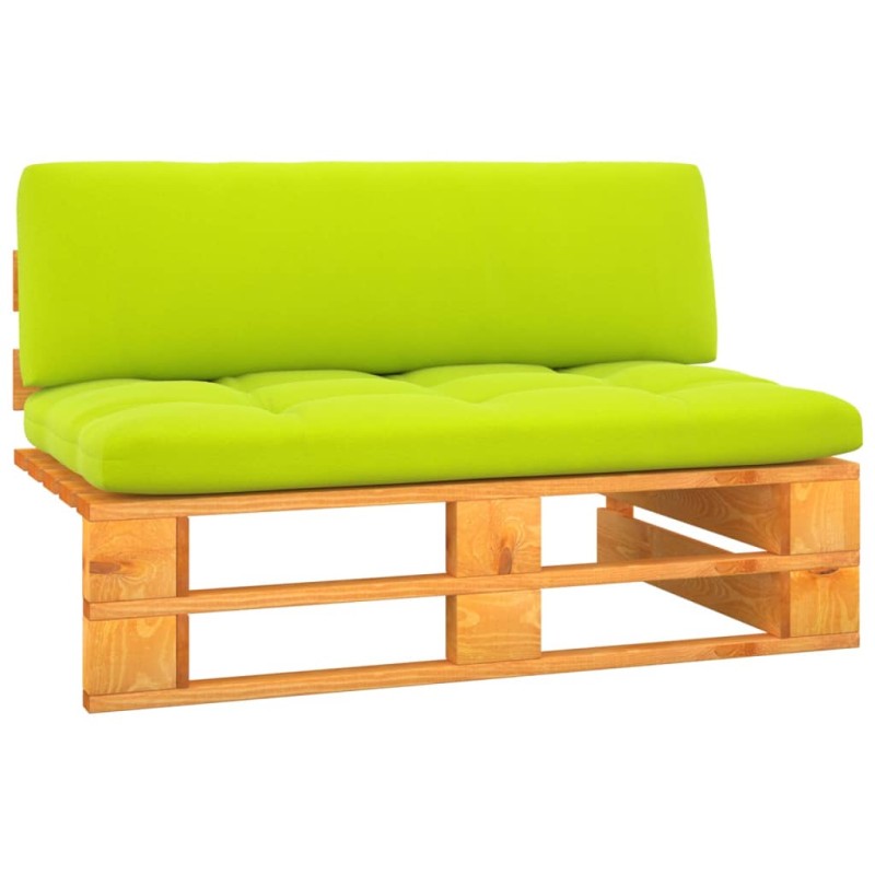 Garten-Mittelsofa Paletten Honigbraun Imprägniertes Kiefernholz Garten-Mittelsofa Paletten Honigbraun Imprägniertes Kiefernholz