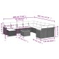 vidaXL 12-tlg. Garten-Sofagarnitur mit Kissen Schwarz Poly Rattan vidaXL 12-tlg. Garten-Sofagarnitur mit Kissen Schwarz Poly Rattan