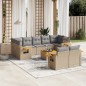 vidaXL 10-tlg. Garten-Sofagarnitur mit Kissen Beige Poly Rattan vidaXL 10-tlg. Garten-Sofagarnitur mit Kissen Beige Poly Rattan
