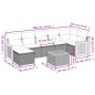 vidaXL 8-tlg. Garten-Sofagarnitur mit Kissen Grau Poly Rattan vidaXL 8-tlg. Garten-Sofagarnitur mit Kissen Grau Poly Rattan