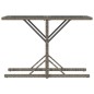vidaXL 3-tlg. Bistro-Set mit Kissen Grau Poly Rattan vidaXL 3-tlg. Bistro-Set mit Kissen Grau Poly Rattan