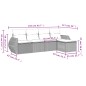 vidaXL 5-tlg. Garten-Sofagarnitur mit Kissen Schwarz Poly Rattan vidaXL 5-tlg. Garten-Sofagarnitur mit Kissen Schwarz Poly Rattan
