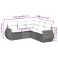 vidaXL 5-tlg. Garten-Sofagarnitur mit Kissen Beige Poly Rattan vidaXL 5-tlg. Garten-Sofagarnitur mit Kissen Beige Poly Rattan