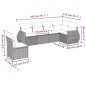 vidaXL 6-tlg. Garten-Sofagarnitur mit Kissen Schwarz Poly Rattan vidaXL 6-tlg. Garten-Sofagarnitur mit Kissen Schwarz Poly Rattan