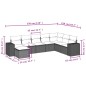vidaXL 8-tlg. Garten-Sofagarnitur mit Kissen Beige Poly Rattan vidaXL 8-tlg. Garten-Sofagarnitur mit Kissen Beige Poly Rattan