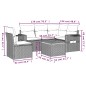 vidaXL 6-tlg. Garten-Sofagarnitur mit Kissen Grau Poly Rattan vidaXL 6-tlg. Garten-Sofagarnitur mit Kissen Grau Poly Rattan