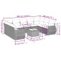 vidaXL 10-tlg. Garten-Sofagarnitur mit Kissen Schwarz Poly Rattan vidaXL 10-tlg. Garten-Sofagarnitur mit Kissen Schwarz Poly Rattan