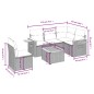 vidaXL 6-tlg. Garten-Sofagarnitur mit Kissen Schwarz Poly Rattan vidaXL 6-tlg. Garten-Sofagarnitur mit Kissen Schwarz Poly Rattan