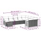 vidaXL 10-tlg. Garten-Sofagarnitur mit Kissen Schwarz Poly Rattan vidaXL 10-tlg. Garten-Sofagarnitur mit Kissen Schwarz Poly Rattan