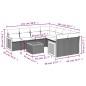 vidaXL 9-tlg. Garten-Sofagarnitur mit Kissen Grau Poly Rattan vidaXL 9-tlg. Garten-Sofagarnitur mit Kissen Grau Poly Rattan