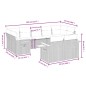 vidaXL 9-tlg. Garten-Sofagarnitur mit Kissen Beige Poly Rattan vidaXL 9-tlg. Garten-Sofagarnitur mit Kissen Beige Poly Rattan