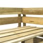 Garten-Ecksofa aus Paletten Grün Imprägniertes Kiefernholz Garten-Ecksofa aus Paletten Grün Imprägniertes Kiefernholz