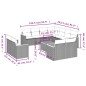vidaXL 12-tlg. Garten-Sofagarnitur mit Kissen Grau Poly Rattan vidaXL 12-tlg. Garten-Sofagarnitur mit Kissen Grau Poly Rattan