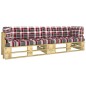 2-Sitzer-Palettensofa mit Kissen Grün Imprägniertes Kiefernholz 2-Sitzer-Palettensofa mit Kissen Grün Imprägniertes Kiefernholz