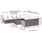 vidaXL 12-tlg. Garten-Sofagarnitur mit Kissen Beige Poly Rattan vidaXL 12-tlg. Garten-Sofagarnitur mit Kissen Beige Poly Rattan