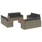 vidaXL 13-tlg. Garten-Sofagarnitur mit Kissen Grau Poly Rattan vidaXL 13-tlg. Garten-Sofagarnitur mit Kissen Grau Poly Rattan