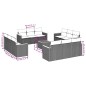 vidaXL 13-tlg. Garten-Sofagarnitur mit Kissen Grau Poly Rattan vidaXL 13-tlg. Garten-Sofagarnitur mit Kissen Grau Poly Rattan