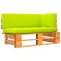 Garten-Ecksofa aus Paletten Honigbraun Kiefernholz Imprägniert Garten-Ecksofa aus Paletten Honigbraun Kiefernholz Imprägniert