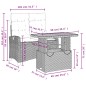 vidaXL 2-tlg. Garten-Essgruppe mit Kissen Beige Poly Rattan vidaXL 2-tlg. Garten-Essgruppe mit Kissen Beige Poly Rattan