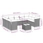 vidaXL 10-tlg. Garten-Sofagarnitur mit Kissen Schwarz Poly Rattan vidaXL 10-tlg. Garten-Sofagarnitur mit Kissen Schwarz Poly Rattan