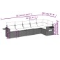 vidaXL 6-tlg. Garten-Sofagarnitur mit Kissen Schwarz Poly Rattan vidaXL 6-tlg. Garten-Sofagarnitur mit Kissen Schwarz Poly Rattan