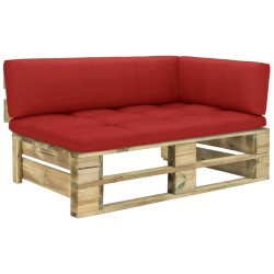 Garten-Ecksofa aus Paletten Grün Imprägniertes Kiefernholz