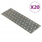 vidaXL Lochplatten 20 Stk. 2 mm 240x80 mm Verzinkter Stahl vidaXL Lochplatten 20 Stk. 2 mm 240x80 mm Verzinkter Stahl