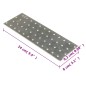 vidaXL Lochplatten 20 Stk. 2 mm 240x80 mm Verzinkter Stahl vidaXL Lochplatten 20 Stk. 2 mm 240x80 mm Verzinkter Stahl