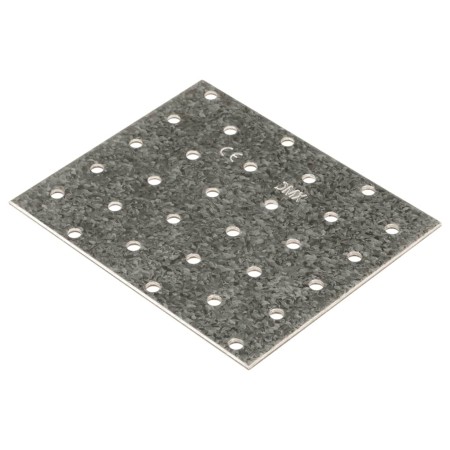 vidaXL Lochplatten 20 Stk. 2 mm 120x100 mm Verzinkter Stahl