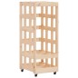 vidaXL Kaminholzregal mit Rollen 40x49x110 cm Massivholz Kiefer vidaXL Kaminholzregal mit Rollen 40x49x110 cm Massivholz Kiefer