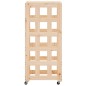 vidaXL Kaminholzregal mit Rollen 40x49x110 cm Massivholz Kiefer vidaXL Kaminholzregal mit Rollen 40x49x110 cm Massivholz Kiefer