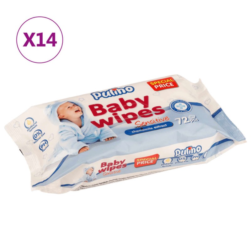 vidaXL Feuchttücher 14 Packungen 1008 Tücher vidaXL Feuchttücher 14 Packungen 1008 Tücher