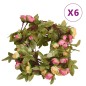vidaXL Künstliche Blumengirlanden 6 Stk. Rosa 215 cm vidaXL Künstliche Blumengirlanden 6 Stk. Rosa 215 cm