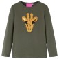 Kinder-Langarmshirt Khaki 104 Kinder-Langarmshirt Khaki 104