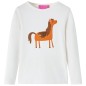 Kinder-Langarmshirt Ecru 128 Kinder-Langarmshirt Ecru 128