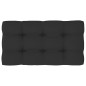 2-Sitzer-Palettensofa Schwarz Imprägniertes Kiefernholz 2-Sitzer-Palettensofa Schwarz Imprägniertes Kiefernholz
