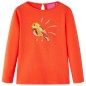 Kinder-Langarmshirt Dunkelorange 92 Kinder-Langarmshirt Dunkelorange 92