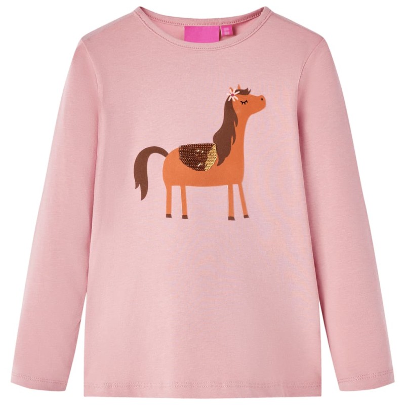Kinder-Langarmshirt Hellrosa 116 Kinder-Langarmshirt Hellrosa 116