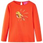 Kinder-Langarmshirt Dunkelorange 116 Kinder-Langarmshirt Dunkelorange 116