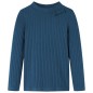Kinder-Langarmshirt Rippstrick Marineblau 116 Kinder-Langarmshirt Rippstrick Marineblau 116